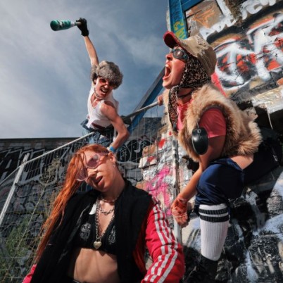 promo image of ravers for butterfly who flew into the rave