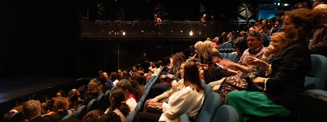 Audience watching the performance Q Theatre Rangatira  