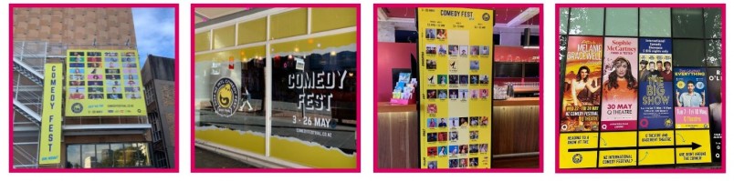 Comedy Festival Wrap Up Signage - Q Theatre